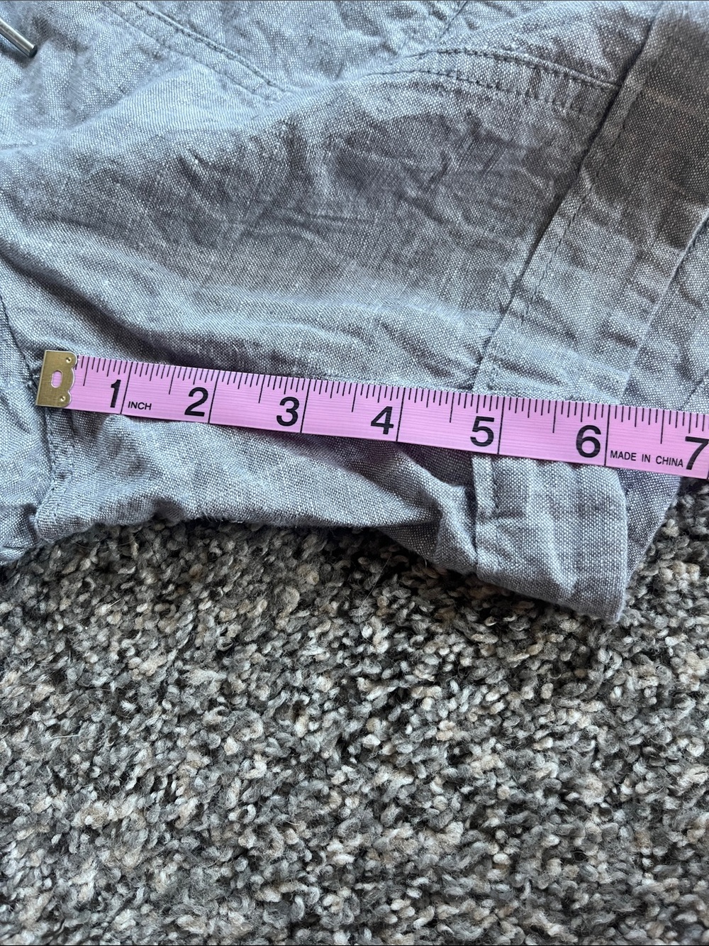 ATHLETA Cabo Linen Shorts Gray size 8 - Picture 8 of 10